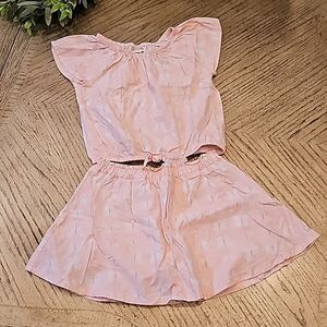 Butterfly outfit top and skirt with attached shorts size 7 Calvin Klein
